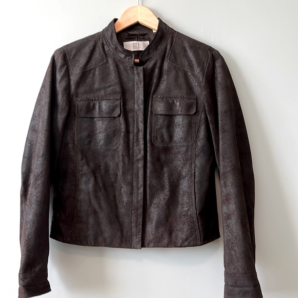 Jackets & Blazers - NWOT NKNY City leather bomber